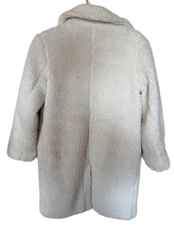 Abercrombie and fitch Sherpa teddy coat white XXS - Image 3