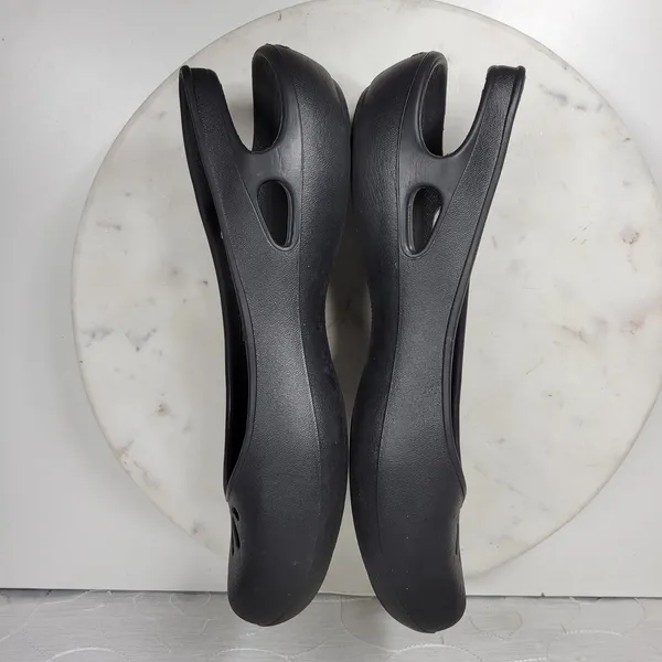Crocs Taylor Slingback Ballet‎ Flats Womens 11 Black Pull On Waterproof Outdoor - Image 11