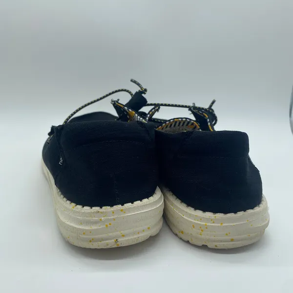 Hey Dude Black Bananas Canvas Wendy Slip-On Shoes Casual Minimalist Women size 8 - Image 4