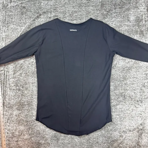 Alphalete Lifestyle Fit Long Sleeve Women's Large Black - Image 7