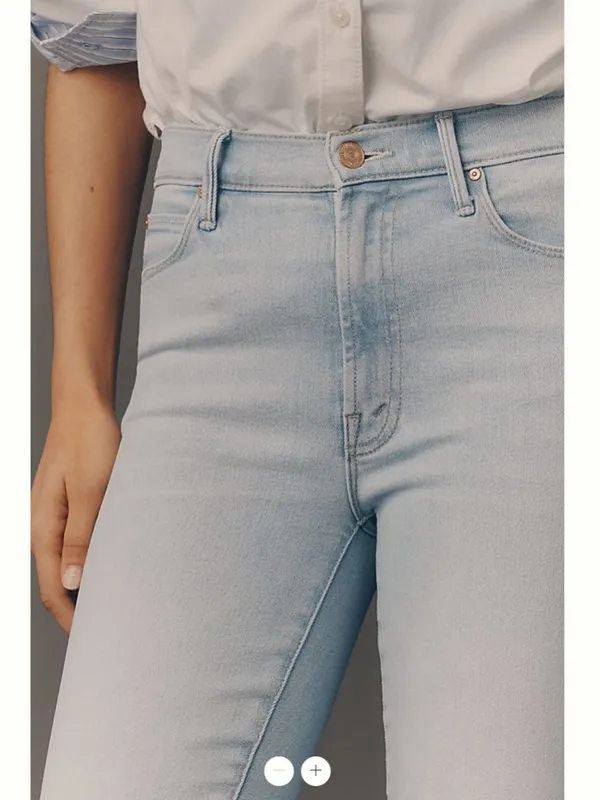 MOTHER Stunner Zip Bunny Mid-Rise Pedal Pusher Jeans - Image 3