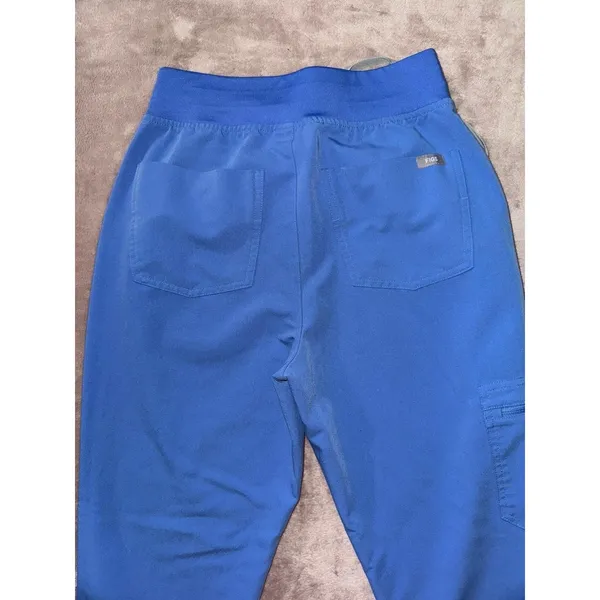 Figs Women's‎ Zamora Blue Skinny Jogger Scrub Pants Size XSmall - Image 5