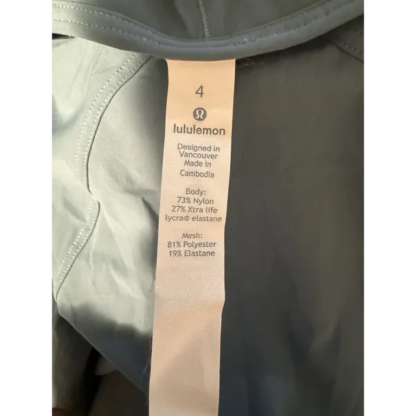 Lululemon Play Off The Pleats Long Sleeve‎ Teal Blue Shirt Athletic Yoga Read - Image 4