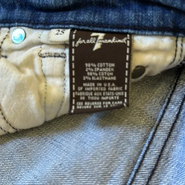 7 for all mankind Distressed Denim Shorts - Image 5