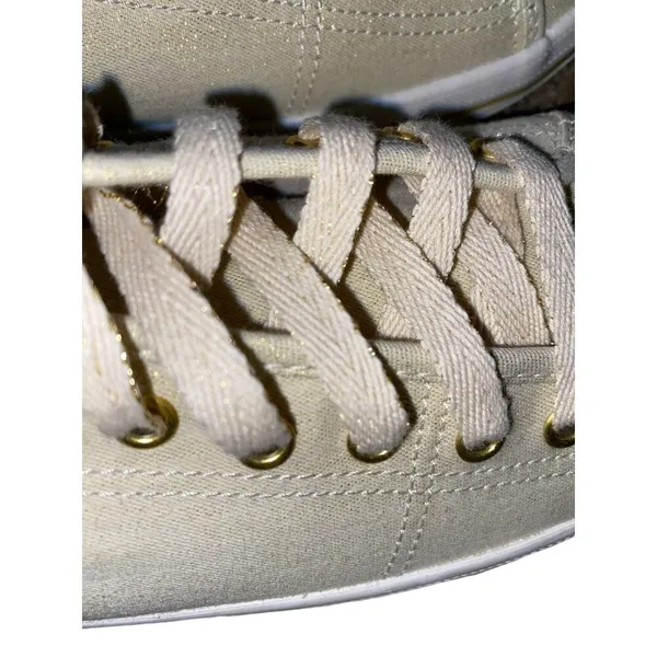 Keds Sneakers Womens 9 Used Cream Gold Shimmer Excellent Used Condition - Image 11