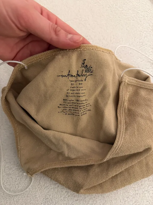 Free People Intimately Tank gold sparkle xs/s - Image 3