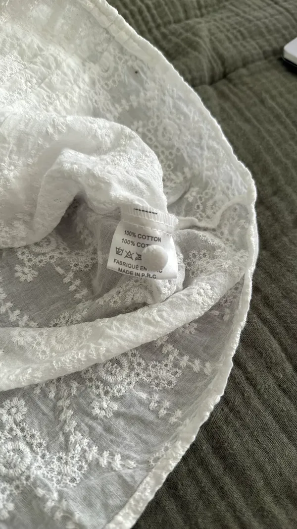Easy Clothes White Eyelet Top - Image 5
