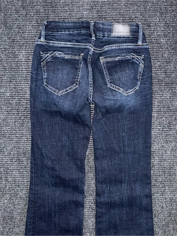 Buckle Black NWOT Fit No 13 Bootcut Stretch Jeans 24 x 30 Dark Wash BBW1768S - Image 4
