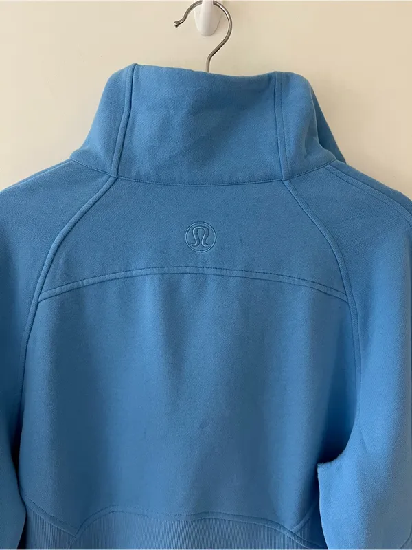 Lululemon Scuba Oversized Funnel Neck Half Zip Blue Size M/L - Image 8