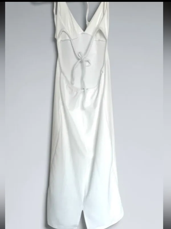 Frankie’s Bikinis Benetar white terry halter dress NWT - Image 6