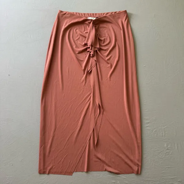 H&M Jersey Ruffle GUSSET-PANEL Midi Skirt - Image 4