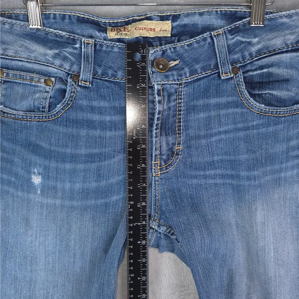 BKE Jeans Womens 34x20 Blue Culture Boot Cut Off Crop Raw Hem DIY Ankle Cropped‎ - Image 10