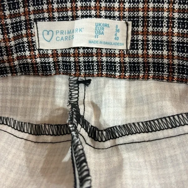 Primark Cares Plaid Skinny Pants Women's Size 4 - Image 4