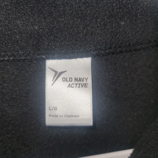 Old Navy Active Women's Full Zip Performance Fleece Jacket Black Large Gorpcore - Image 3