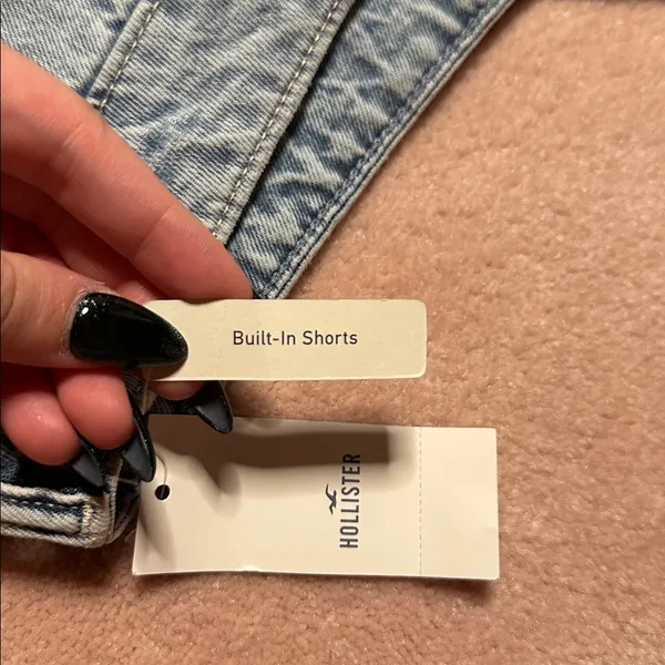 Hollister Limited Edition 25 Years Of Hollister Denim Micro Mini Skort NWT - Image 6