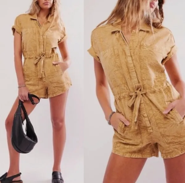 Rhodes chino romper - Image 2
