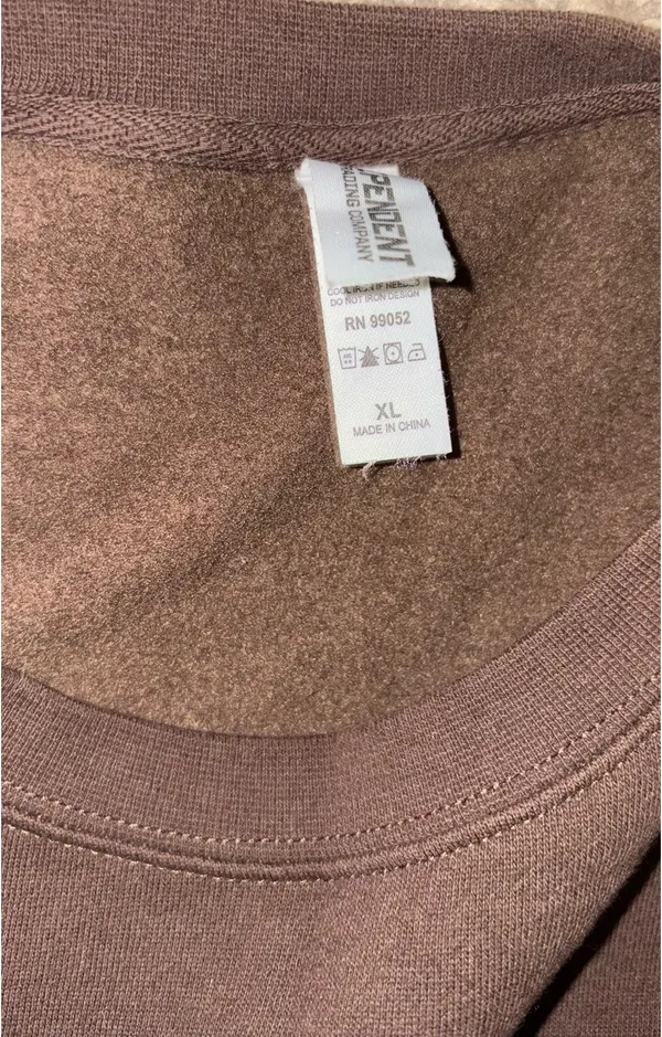 STS Worship Hoodie Brown Size XL - Image 3