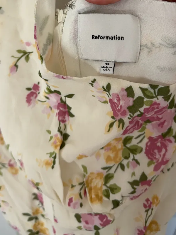 Reformation Briony Dress in Floral 12 - Image 8