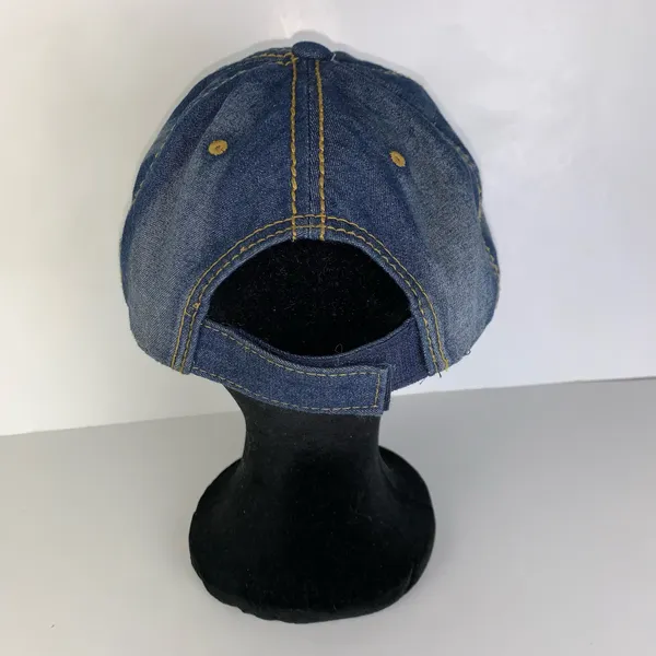 Hat Republic Sexy blue Denim Fashion Baseball Cap Rhinestone Women’s Sport Hat - Image 4