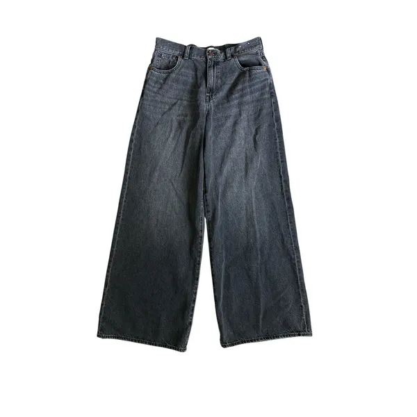 Madewell Superwide Leg Jeans‎ Womens Size 29 Gray Faded Wash Denim - Image 3