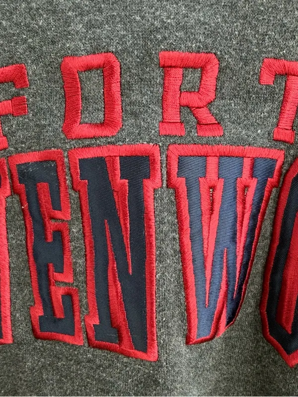 Fort Leavenworth Off the Shoulder Cropped Sweatshirt - Image 6