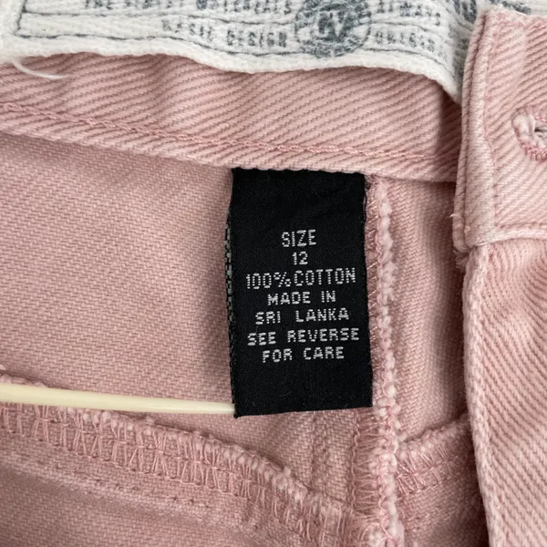 Gloria Vanderbilt Vintage Baby Pink Pastel High Rise Jean Shorts Retro Denim 12 - Image 6
