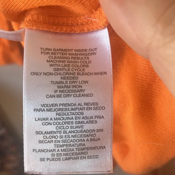 FINAL MARKDOWN Anne Klein Bright Orange 3/4 Sleeve Top large - Image 3