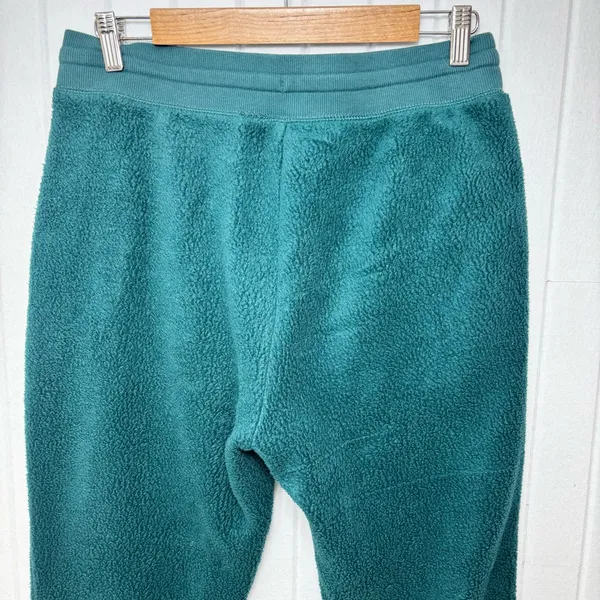 Old Navy Women’s Mid-Rise Vintage Sherpa‎ Sweatpants Teal Size M - Image 4