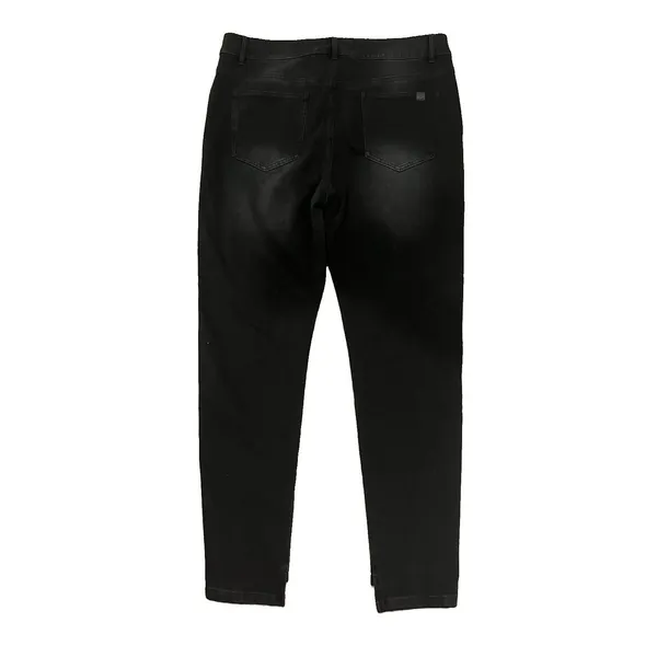 Halara Flex Denim Black Mid Low Rise Zipper Pockets Skinny Jeans Large Tall - Image 3