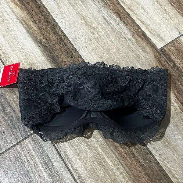 Spanx gray lace bralette small NWT - Image 4