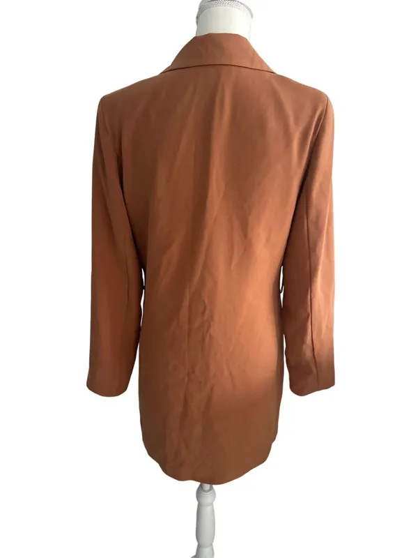 LOVERS AND FRIENDS Tan Long Sleeve Blazer Dress Size Small - Image 7