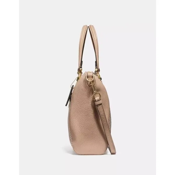 Coach Legacy Jacquard Canvas Edie 31 Medium Shoulder Bag 29848 Beechwood Gold - Image 5