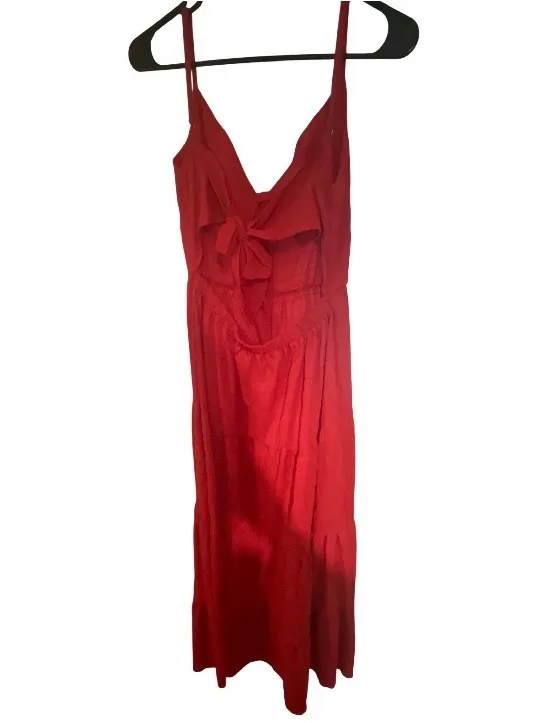 SHEIN Red Spaghetti-Strap Maxi Dress - Image 2