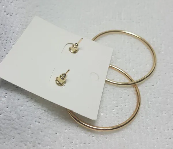 Gold Plated Hoop Earrings - RGN - Image 4