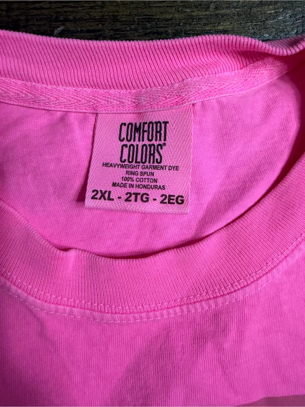 Comfort Colors Hot Pink Graphic Tee with Jesus is my Jam Jar Design - Image 2