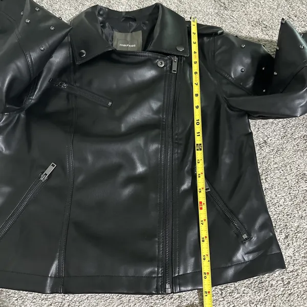 Maurices Black Studded Faux Leather Moto Jacket - Women - Image 9