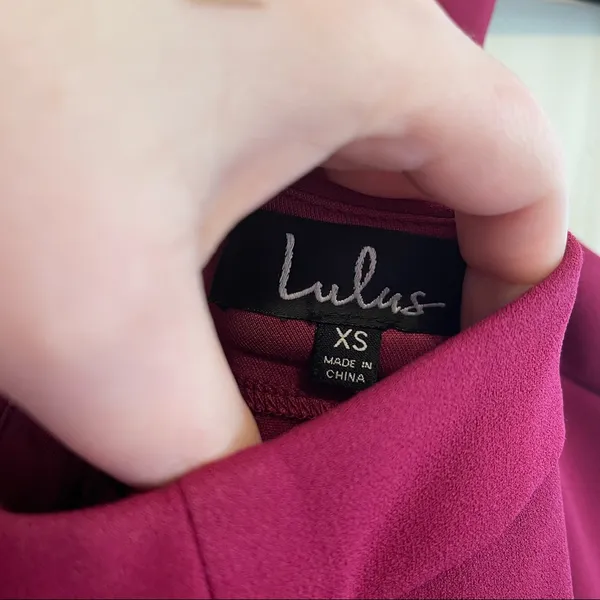 Lulu's The Way You Look Tonight Magenta Halter Skater Dress Size XS - Image 9
