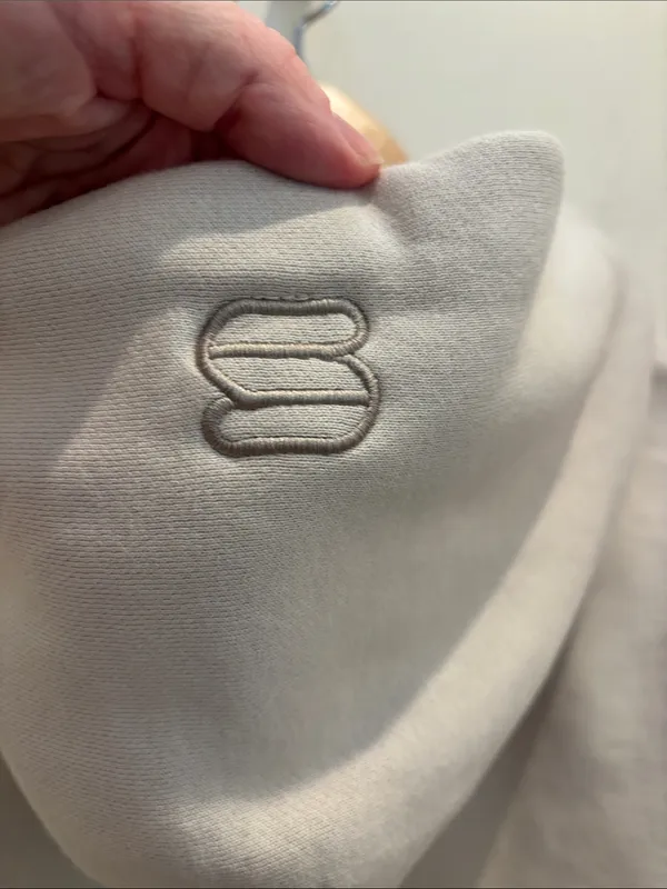 Aritzia Superworld Hoodie Sweatshirt Grey Cozy Oversized XS - Image 4