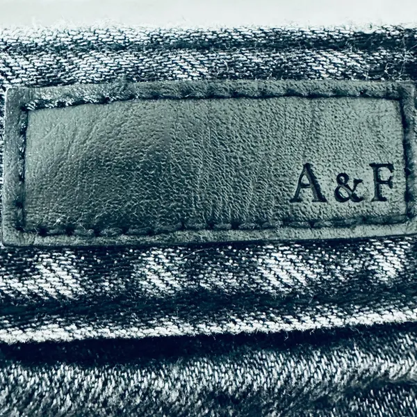 Abercrombie & Fitch Black Jean Shorts Size 2 Waist 28” Annie High Rise Short - Image 5