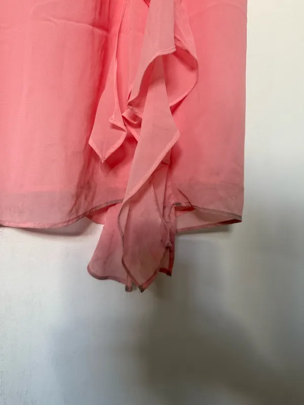 House of CB SARINA Apricot Ruffle Maxi Dress Size small - Image 11