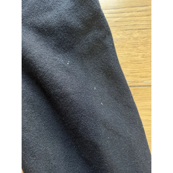 DONNYBROOK Women Size 14‎ Long Full Length Wool Coat Faux Fur Trim Black Buttons - Image 8