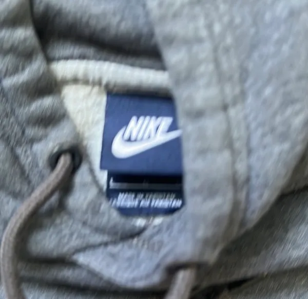 Grey Nike Hoodie Sweatshirt - Image 4