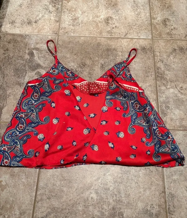 superdown Red Paisley Tank - Image 2