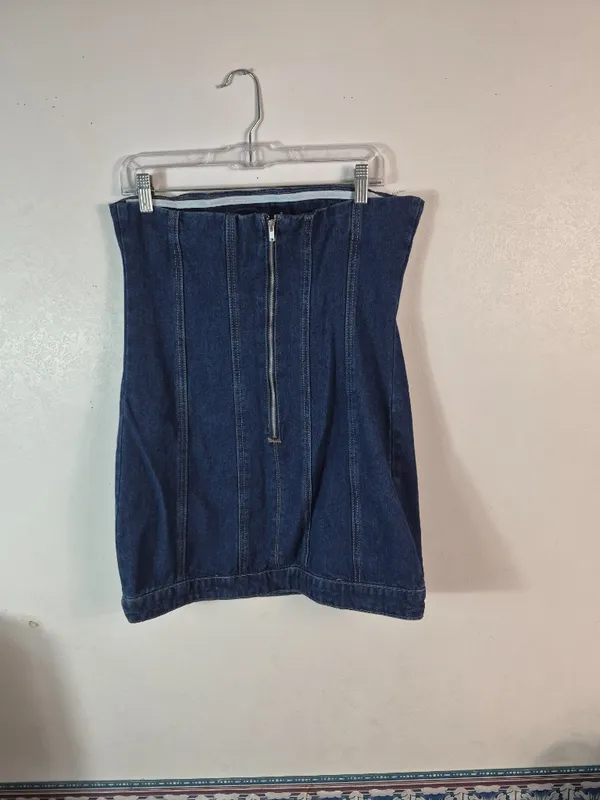 Forever 21 Denim Strapless Dress - Image 4