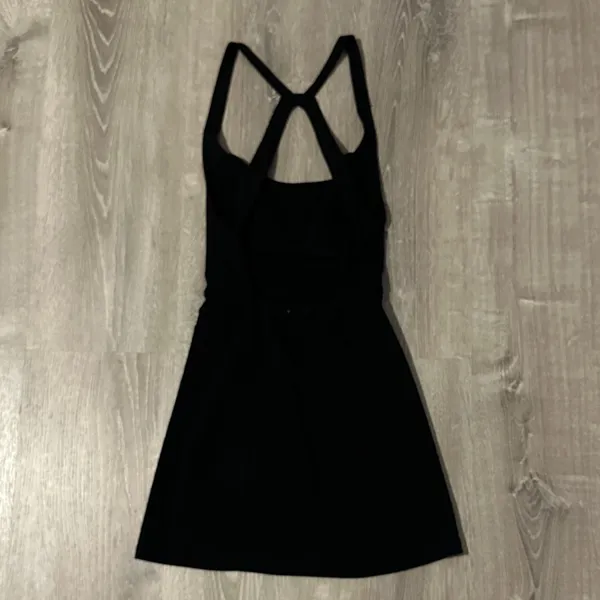 Free‎ People Intimately NWT Small Just Peachy Elegant Black Mini Slip Dress - Image 5