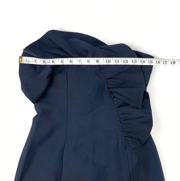 Keepsake Navy Ruffle Midi Dress - Image 6