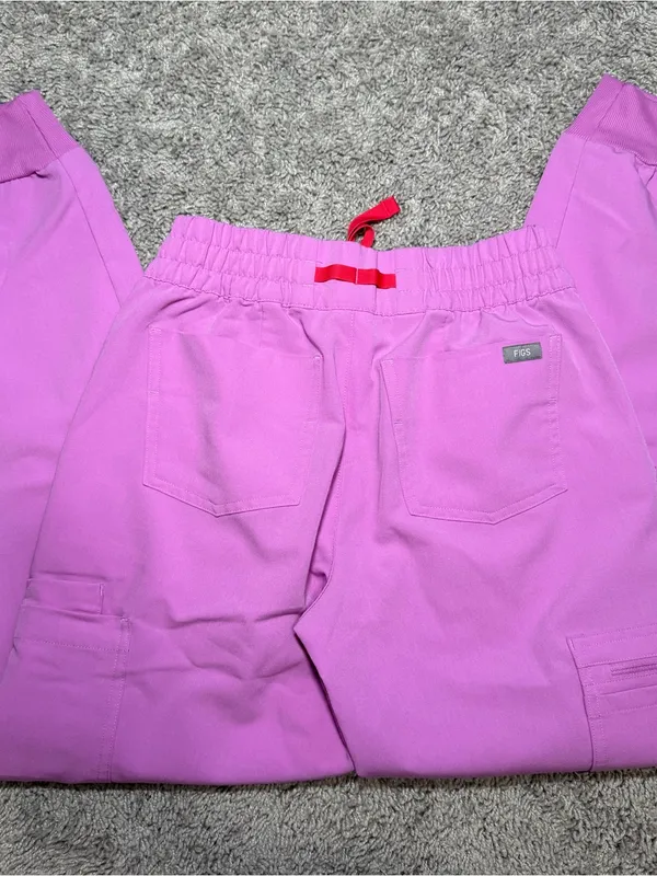 Figs Women’s Pink Cloud Uman Relaxed Jogger Scrub Pants - Image 4