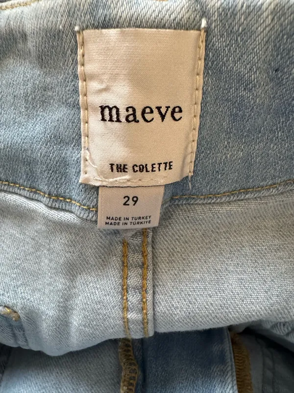Maeve Light Blue Wide-Leg Cropped Jeans - Image 4