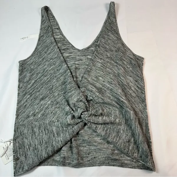 NWT Lululemon Mix and Mingle Tank Heathered Vapor / Melanite Women's Size 12 - Image 8
