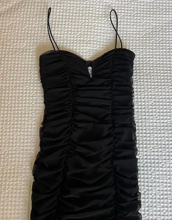 Princess Polly BLACK MINI DRESS BODYCON - Image 5